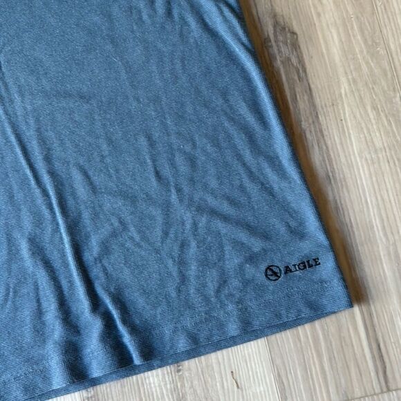 AIGLE Blue Ultra Sift Jersey Style Tshirt Shirt Medium - Picture 2 of 4